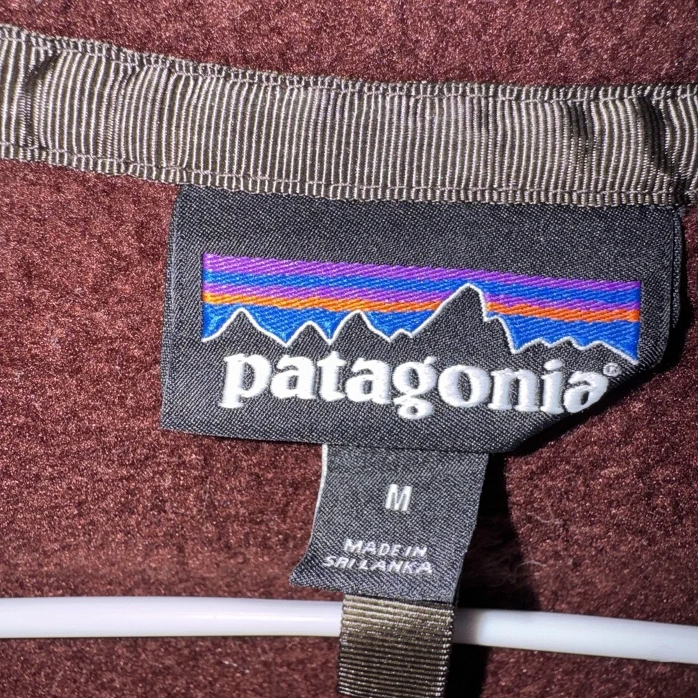 PATAGONIA Retro Pile Brown FLEECE Three Pockets Full Zip Jacket Mens Medium - Picture 2 of 8